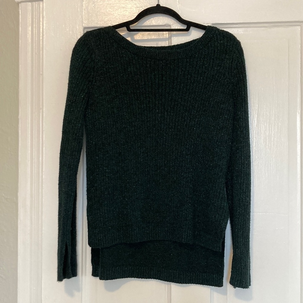 Dark green sweater